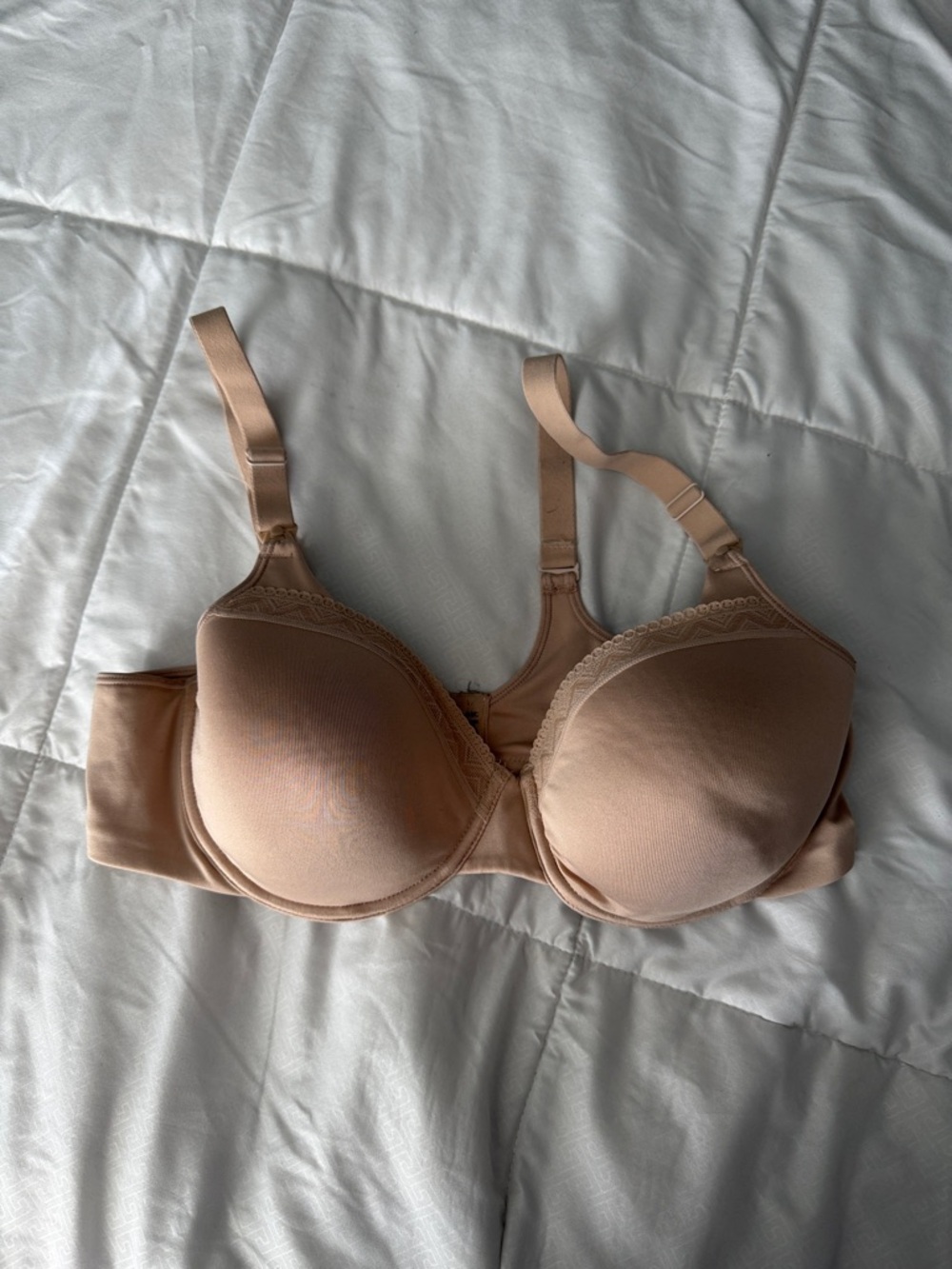 Maternity T-Shirt Bra with Light Lace Trim